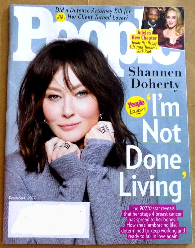 SHANNON DOHERTY 'I`M NOT DONE LIVING' & A LIFE OF STRENGTH & COURAGE PEOPLE MAGS