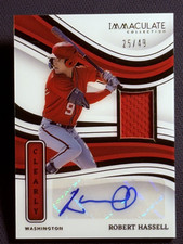 2023 Panini Immaculate JERSEY PATCH AUTO Robert Hassell 25/49
