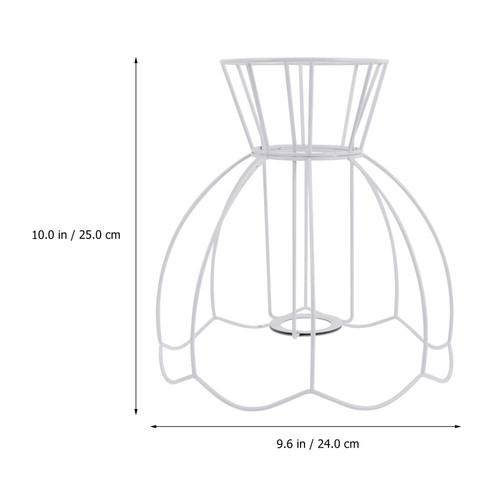 Metal Wire Light Cage Light Bulb Guard Metal Lamp Guard Drum Lampshade Frame - Picture 2 of 12