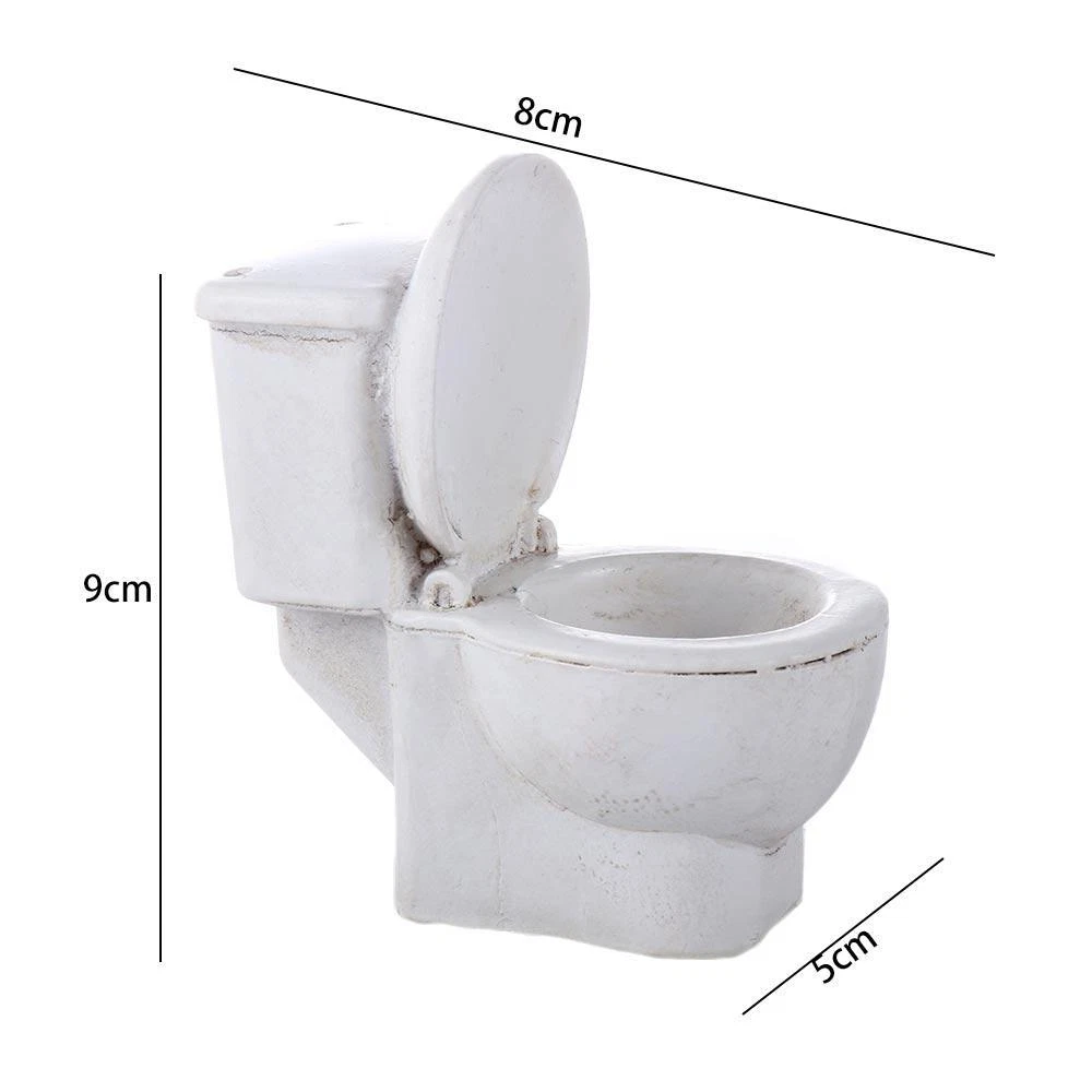 Tiny Resin Simulation Dollhouse Furniture Toilet Miniature Doll