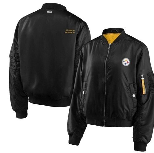 NFL Pro Line STARTER Pittsburgh Steelers Zip/Button Up Jacket