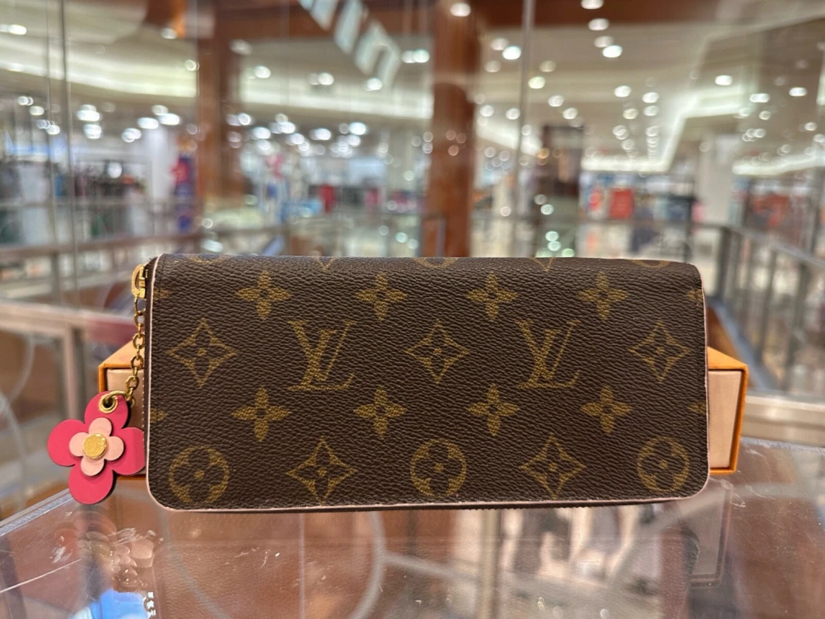 Louis Vuitton Clemence Wallet Monogram Blooming Flowers Coquelicot Lining  in Coated Canvas/Leather with Gold-tone - US