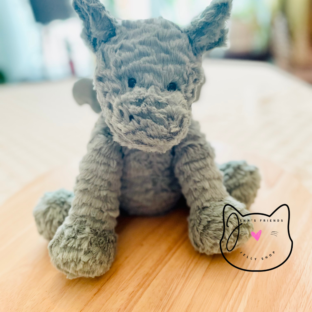 AUTHENTIC Jellycat FUDDLEWUDDLE DRAGON Medium New BNWT Soft Plush