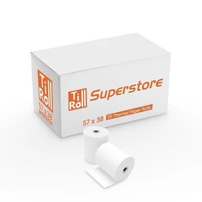 TILL ROLL SUPERSTORE Payment Sense Compatible Thermal Till Rolls BEST PRICE + FREE DELIVERY 57 x 38mm