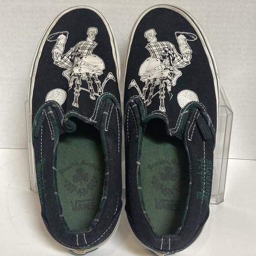 Mens SZ 6 Dropkick Murphy Vans Skater Shoes Off-the-wall SZ 7.5  Womens - Picture 2 of 11