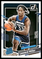2023-24 Donruss Leonard Miller 209 RC Minnesota Timberwolves