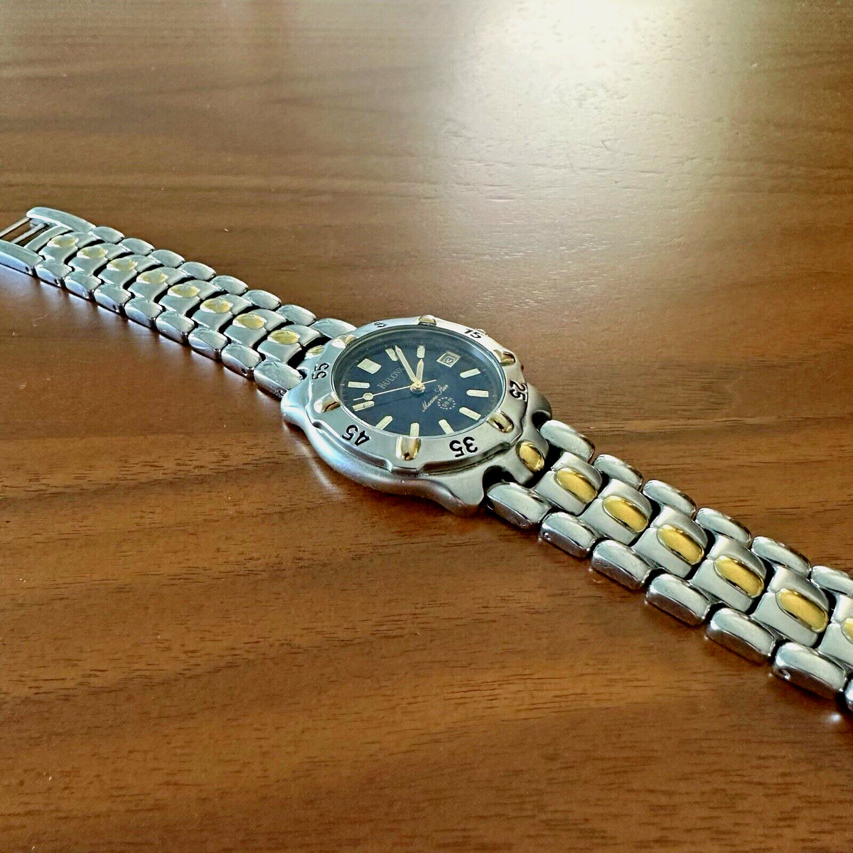 2001 Bulova Marine Star divers 100m watch | eBay