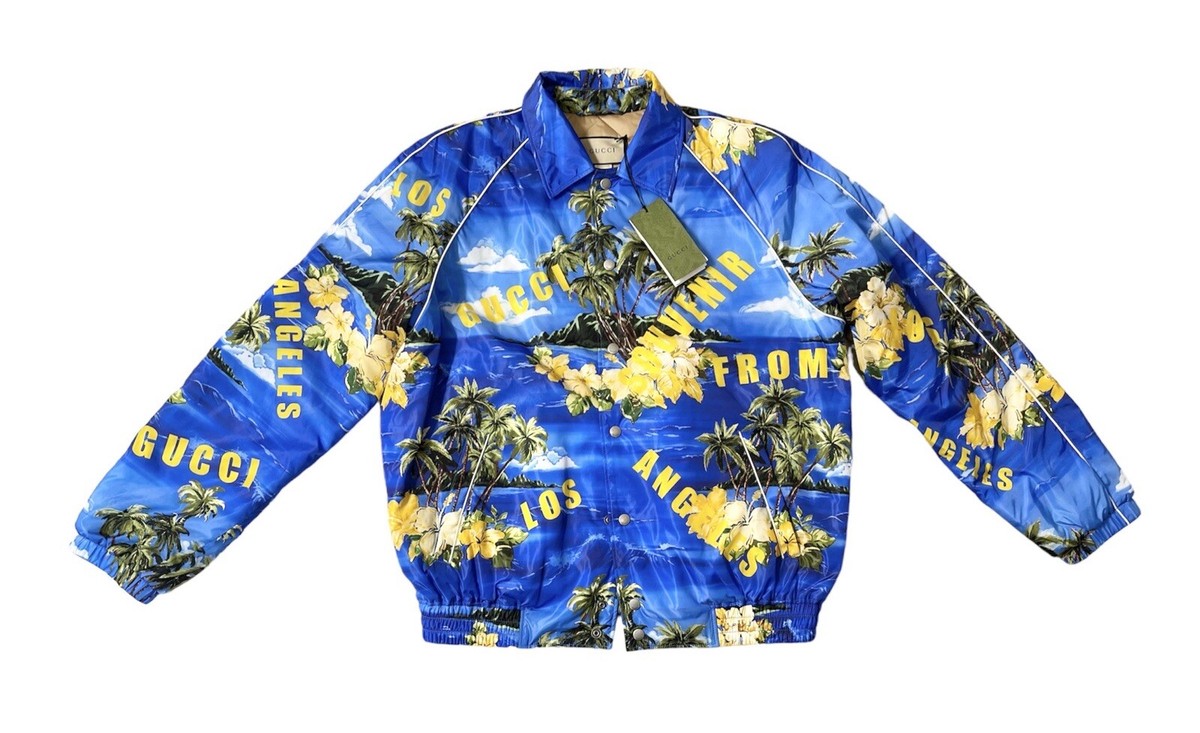 Gucci New With Tags Padded Bomber Men's Jacket With Los Gucci New With Tags Padded Bomber Men's Jacket With Los