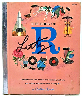 The Book of R Golden Book Hardcover 1965 My First Golden Learning ...