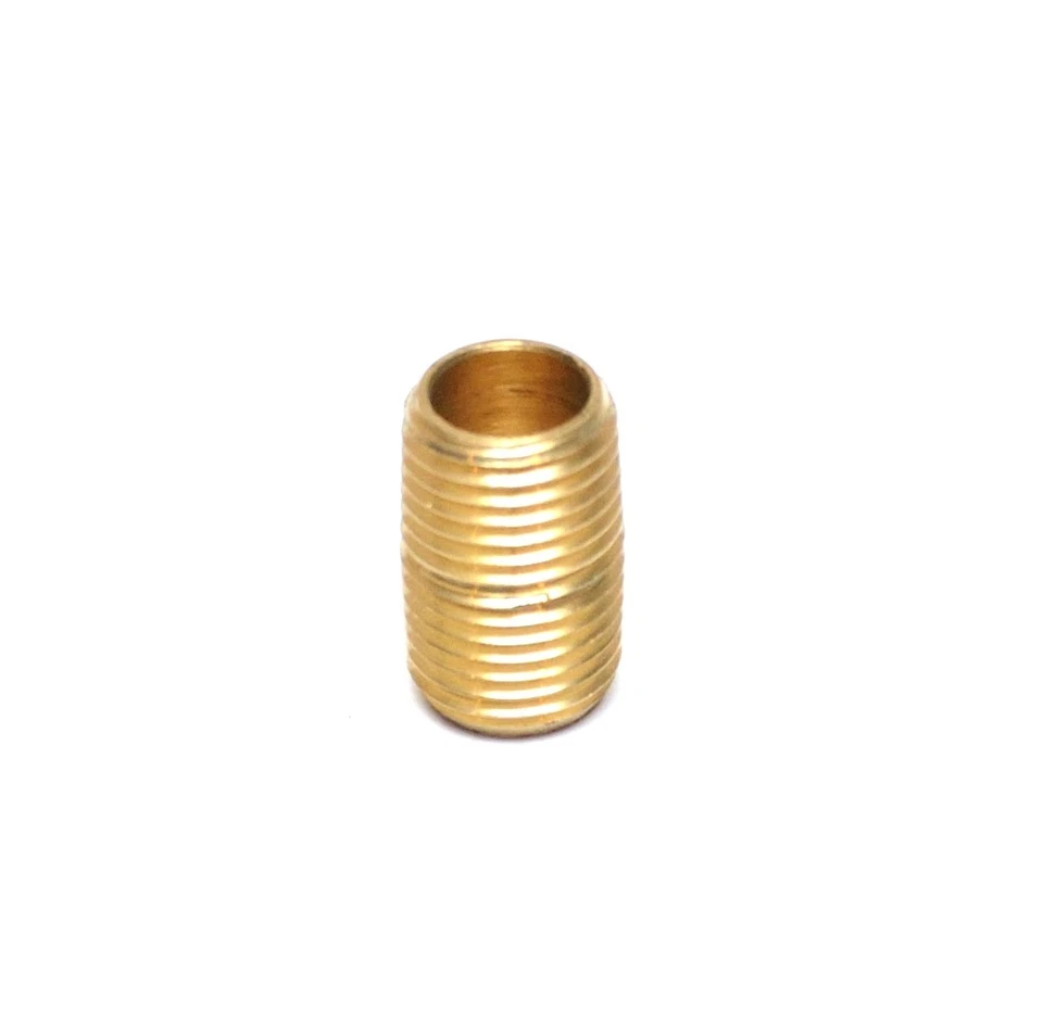 1/8 Npt Male Short Close Nipple Pipe Fitting Brass Air Fuel Oil Gas Water - Image 4 of 4