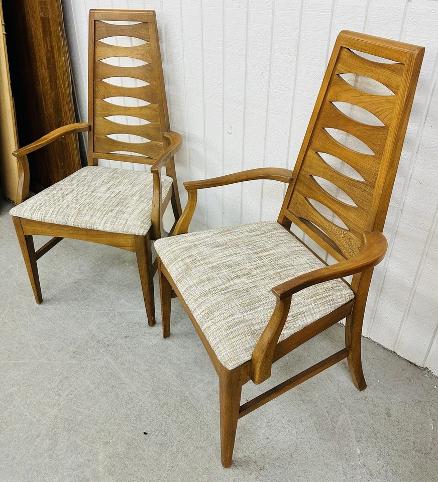 Juego de 2 sillones Catseye de fabricación joven moderna Mid-Century - Foto 2 de 4