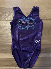 GK Elite Gymnastics leo girls Medium / Purple Metallic