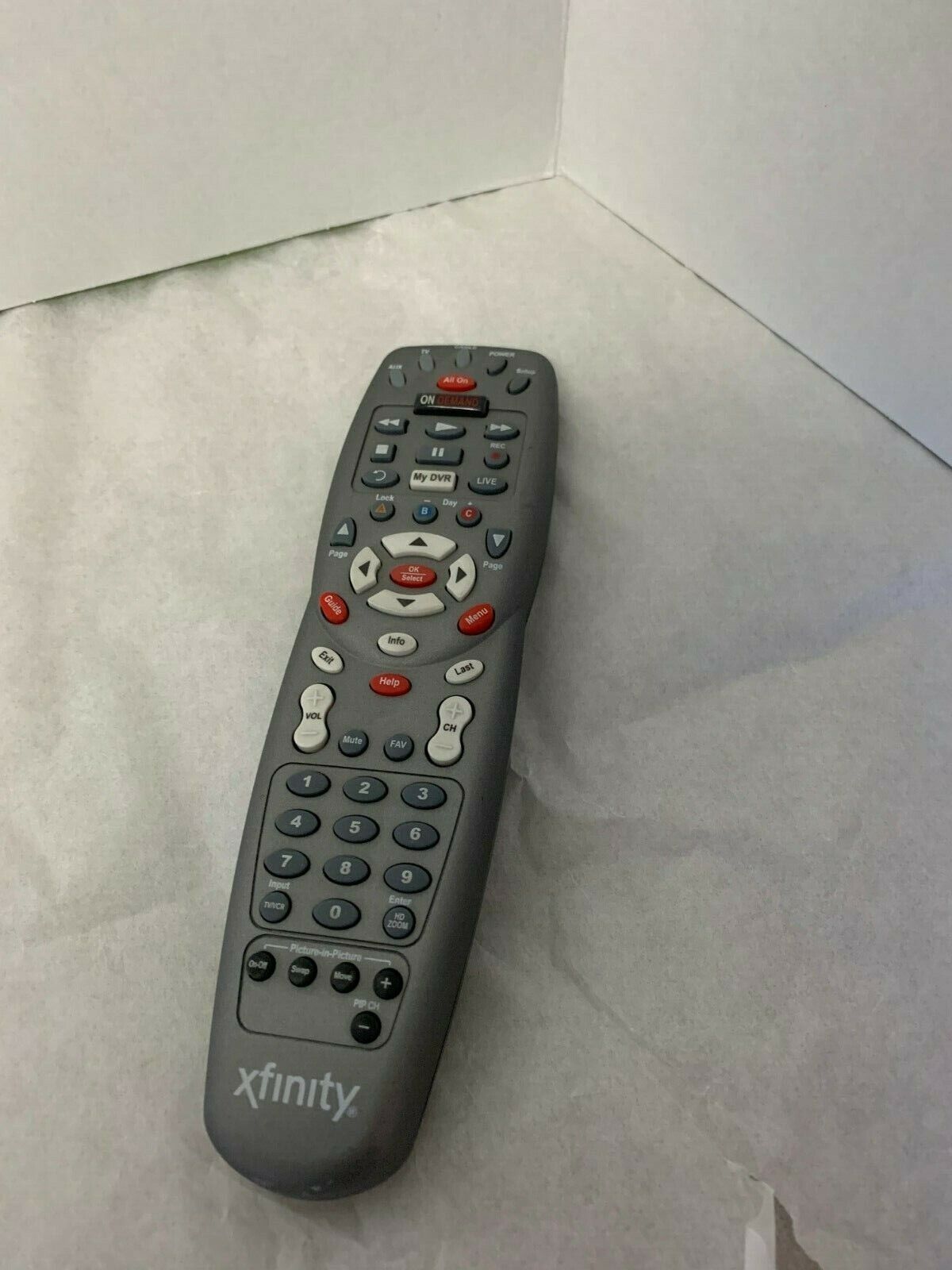 Used Comcast Original Cable Box / DVR Remote Control Silver | eBay