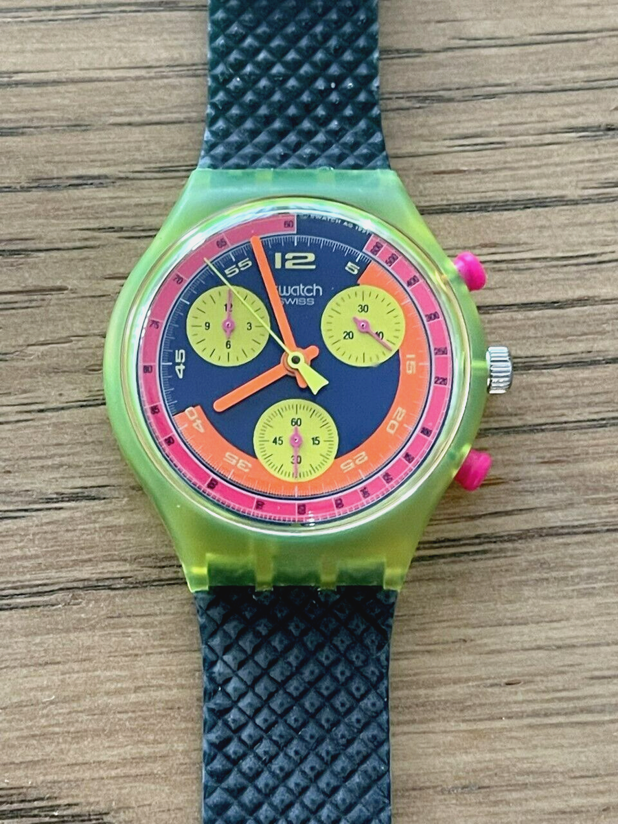 ヴィンテージSwatch 1992 grand prix SCJ101　未使用 SWATCH WATCH SCJ101 GRAND PRIX CHRONOGRAPH 1991 | eBay UK