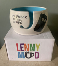 YARN BOWL Lenny Mud TARDIS Doctor Who IT'S BIGGER ON THE INSIDE BRAND NEW w/BOX