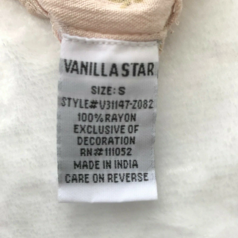 Vanilla Star womens shorts pink floral drawstring lace size S New with Tags - Image 4 of 4