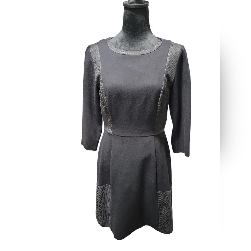 Gianni Bini Black A-Line Dress Size 4 Women's