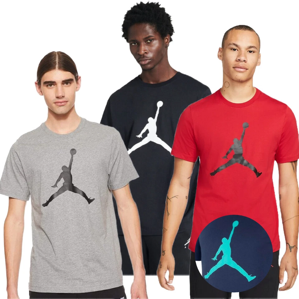 Jordan Men's T-Shirt Short Sleeve Jumpman Active Crew Athletic Basketball Tee