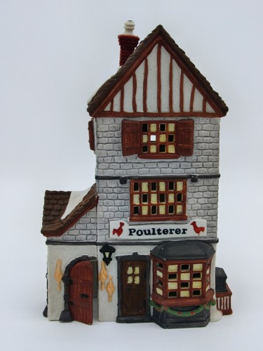 Dept 56 Dickens Village Poulterer 1988 5.5"x4.5"x8.5" w/ Light Kit - Bild 2 von 7