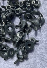 LOT OF 60 1/4-20 DIE CAST ALLOY WING NUTS WITH WASHER BASE
