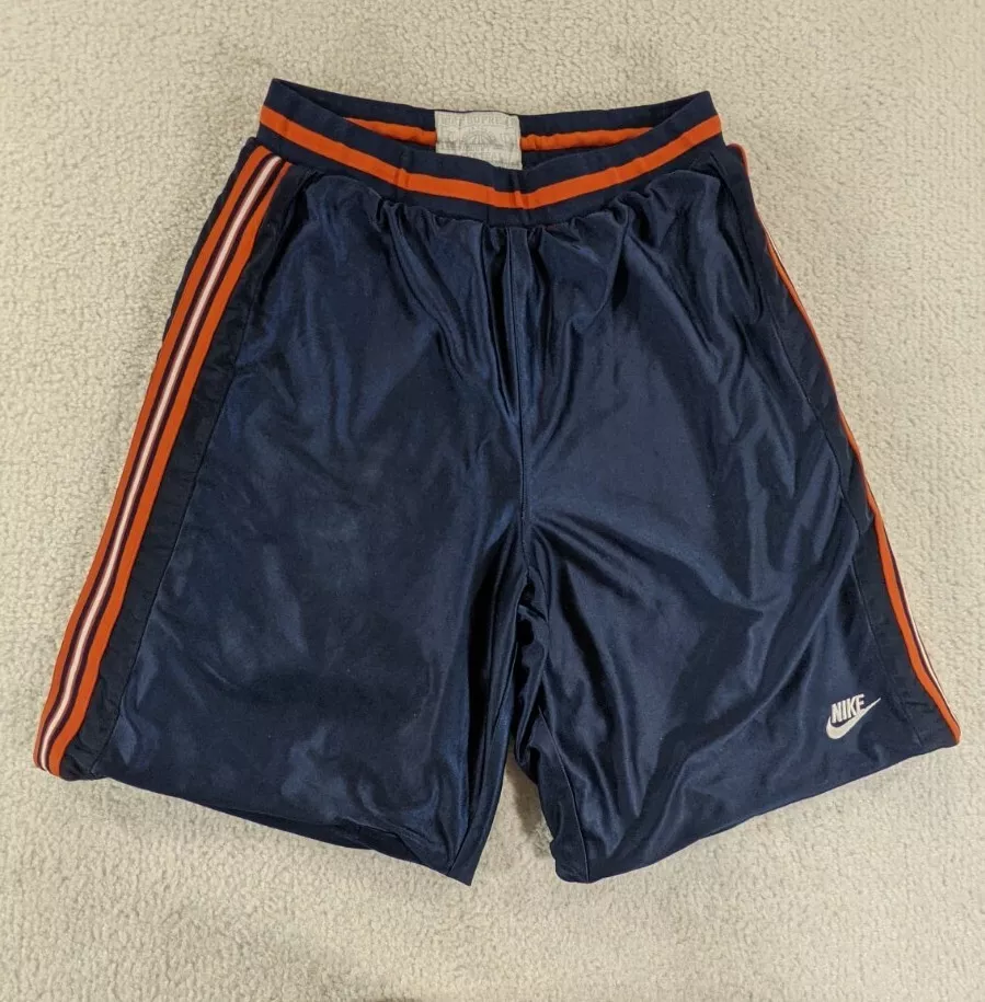 Short de basket ball vintage rétro Nike Supreme pour hommes taille grand bleu