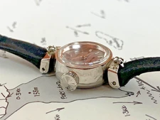 SEIKO DIASHOCK White Gold Plated Diamond Accent Petite Ladies 1980s Watch