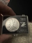 1994 American Silver Eagle $1 Round 1 Ounce .999 Fine Silver