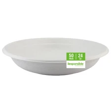 bowls are eco-friendly, Disposable Paper Bowls 24oz For Hot Soup (50 Count),H...