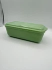 Vintage Philbe Jadeite FireKing Loaf Pan With Lid