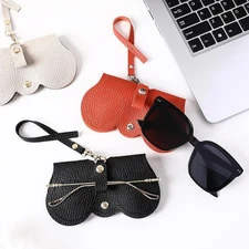 PU Leather Glasses Case & Hanging Storage Bag: Portable Sunglasses Storage Rack