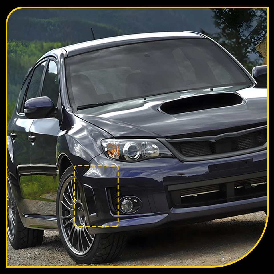 2x cubiertas de esquina de ventilación lateral de parachoques negras para Subaru Impreza WRX/WRX STI 2008-2014 Foto 4 de 4