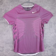 NIKE 2024 Pro Elite Track Field Running Shirt Mens 2XL Pink Black Made In USA