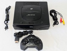 Sega Saturn Console MK-80000A Model 2 READS AUDIO ONLY / FOR REPAIR + Controller