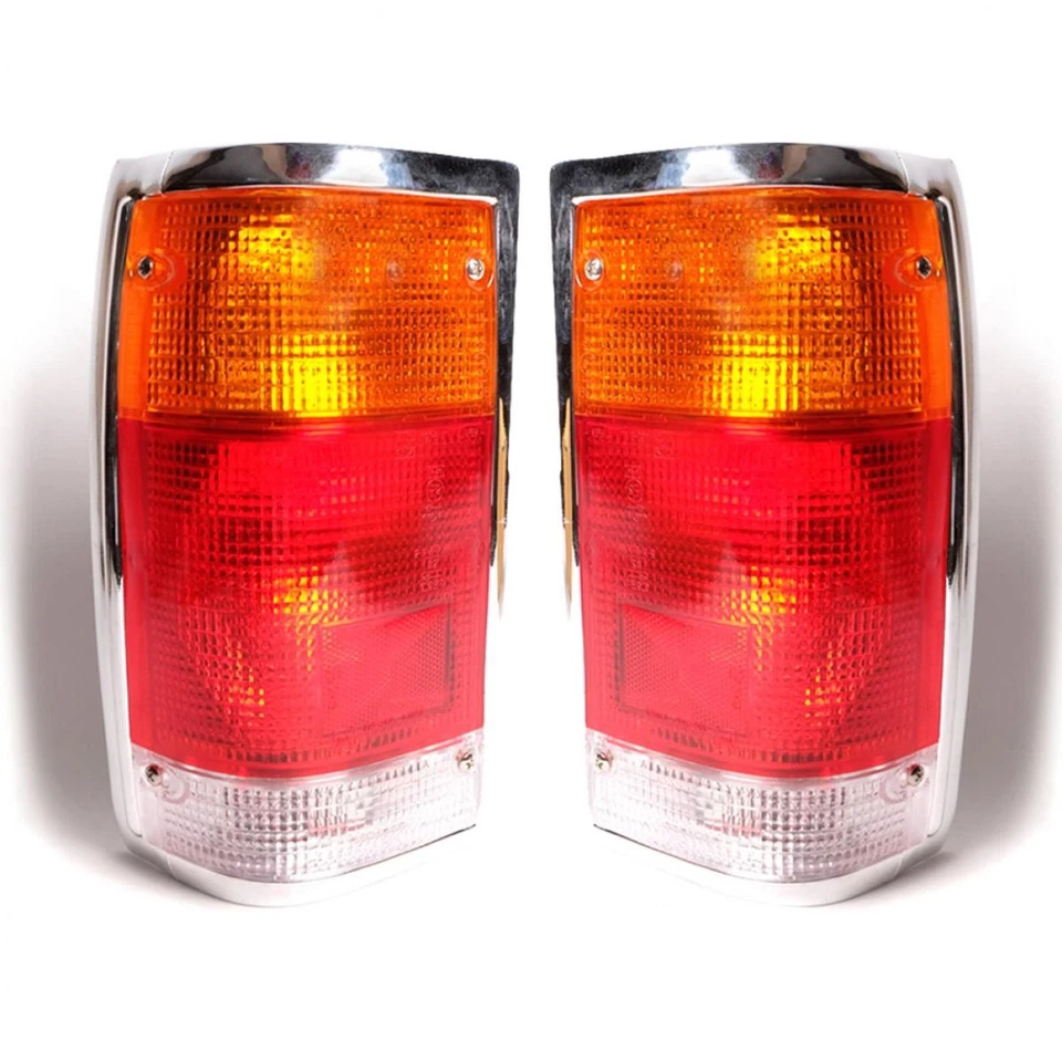 ПАРА ЗАДНИХ ФОНАРЕЙ ХРОМИРОВАННЫЙ КРАЙ ДЛЯ MAZDA B2000 B2200 B2600 ПИКАП 1985-1998 - Изображение 2 из 4