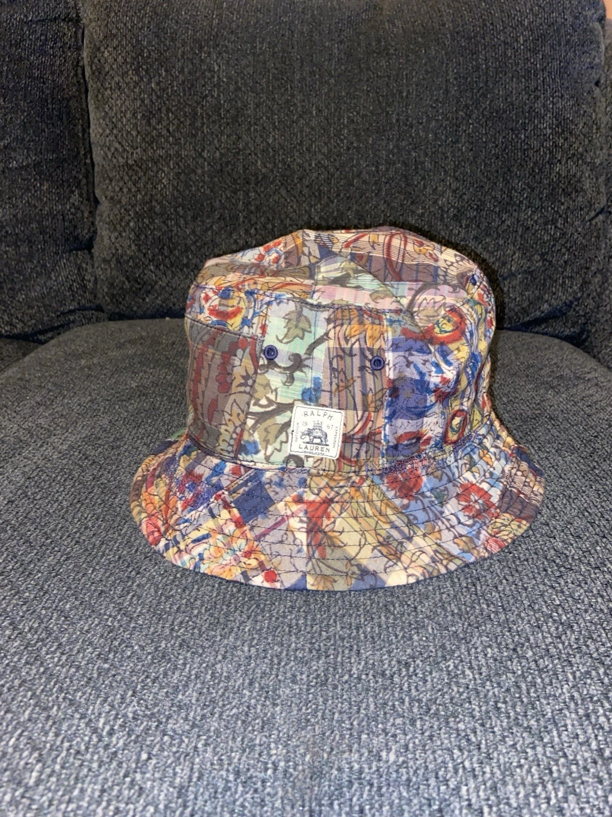 Polo Ralph Lauren Bucket Hat Madras-Twill Hat Small/Medium Men