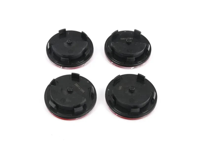 BBS HW58071062.4 70mm Red/Silver 3D Floating Center Caps (Set of 4