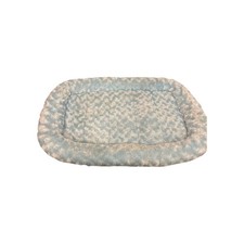 Dog Bed Pad Portable Blue Rosette Medium Crate Pad