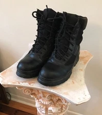 Thorogood Mens Steel Toe Black Work Safety Jump Boots Tactical 6W 8” Police Fire