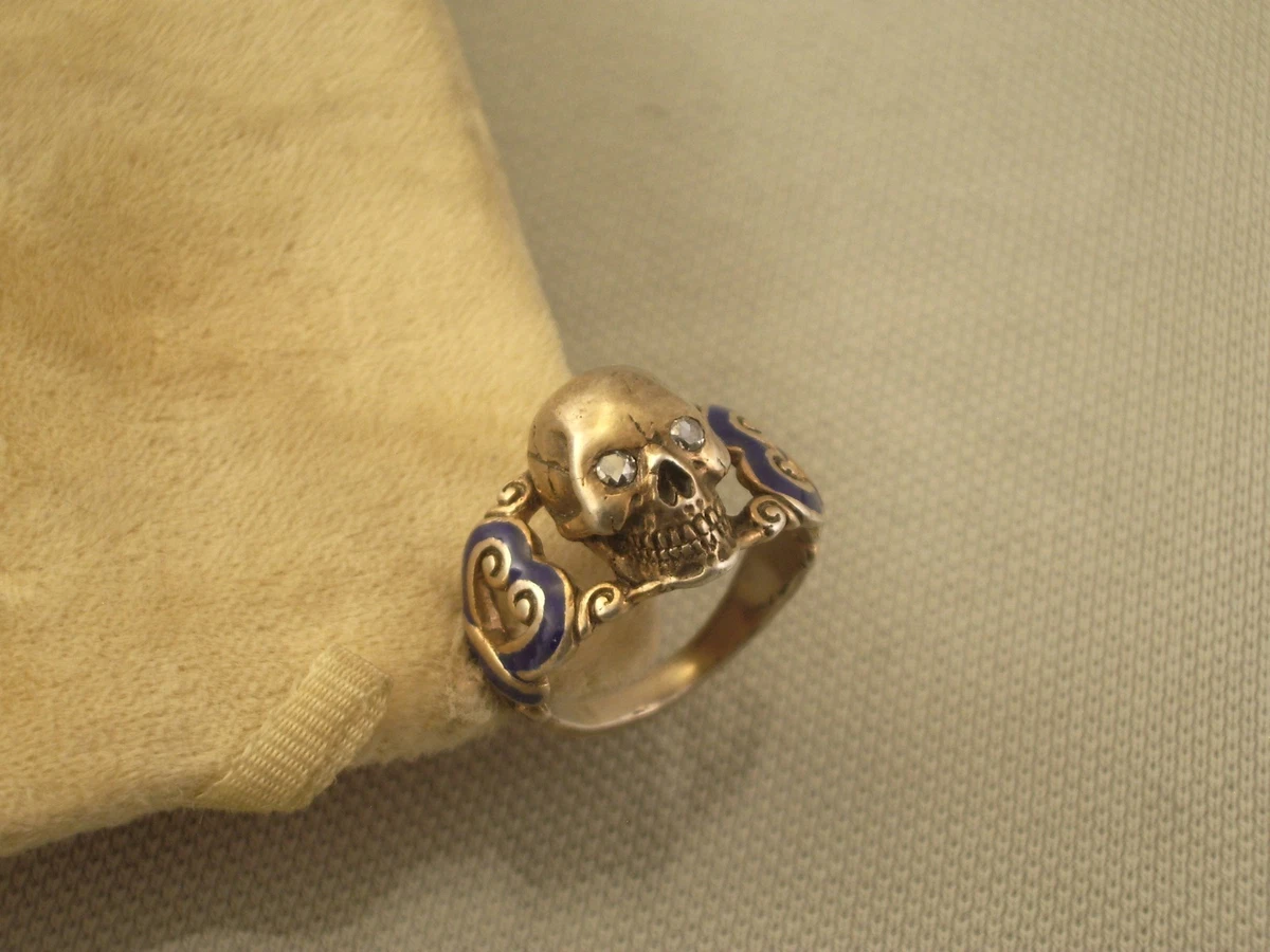 Memento Mori Ring In Victorian & Edwardian Fine Rings for sale | eBay