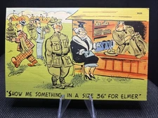 POSTCARD: Vintage Military Humor M7