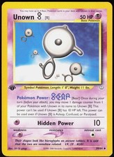 Unown [B] 39/64 1st Edition Uncommon Neo Revelation NM Pokemon