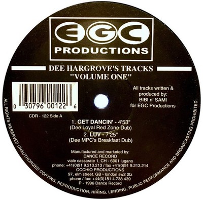 Dee Hargrove - Dee Hargrove's Tracks ''Volume One'' (12'') (Very Good Plus (VG+)) -