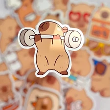 20pcs Cute Capybara Stickers Pack | Kawaii Animal Stickers