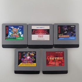Nintendo Virtual Boy VB Console VUE-S-RA with Box 5Games Set Tested
