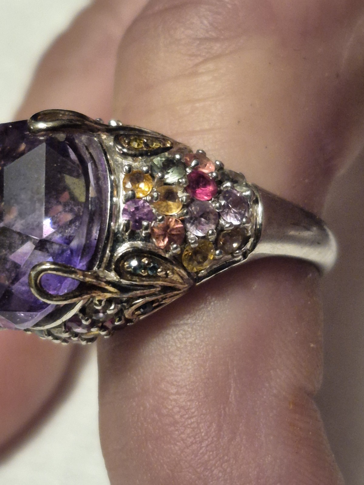 Beautiful 925 Multi Stone Ring - image 2
