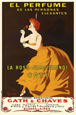 Coty Perfume Vintage Ad Poster (1920s) - 24x36  - Rare Reprint    