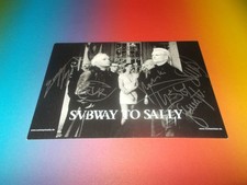 Subway to Sally Metal Band  signiert signed autograph Autogramm Autogrammkarte