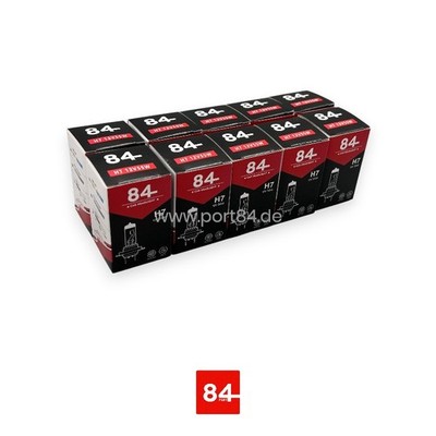 10x PORT84 H7 12V 55W Halogen Auto Lampen Glühlampe Birnen