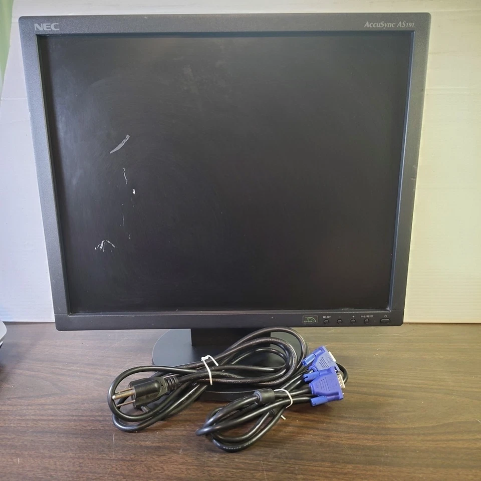 NEC AccuSync AS191 19” 5:4 LCD SXGA Monitor for Retro Gaming 1280 x 1024 Scuffed - Image 2 of 4