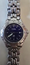 Reloj FOSSIL BLUE MUJER, ESTILO BUCEO correa acero plateada